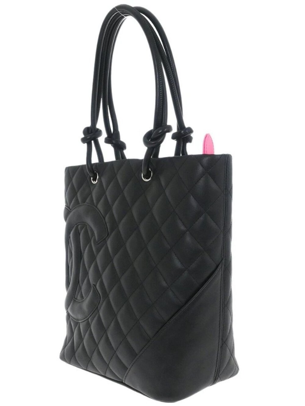 Chanel Black Calfskin Cambon Ligne Tote Handbag 187168 - Picture 3 of 14